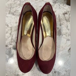 Michael Kors Bordeaux Suede York Pump